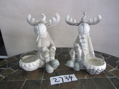 德化縣印藝印刷有限責(zé)任公司 樹脂陶瓷工藝品動(dòng)物（牛鼻子蠟燭）—— 家居飾品的新寵